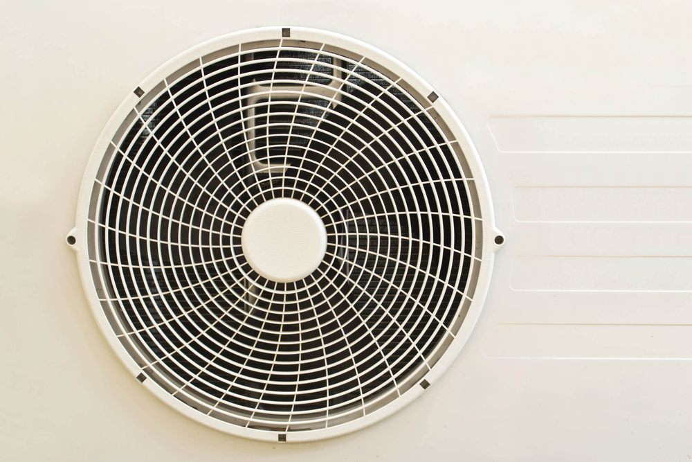 climate control fan for storage units in florida on white background